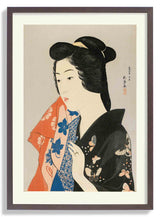 Woman Holding a Towel by Gōyo Hashiguchi - Kuriosis Fine Art GmbH