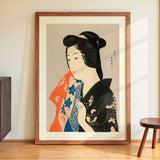 Woman Holding a Towel by Gōyo Hashiguchi - Kuriosis Fine Art GmbH