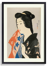 Woman Holding a Towel by Gōyo Hashiguchi - Kuriosis Fine Art GmbH