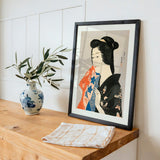 Woman Holding a Towel by Gōyo Hashiguchi - Kuriosis Fine Art GmbH