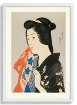 Woman Holding a Towel by Gōyo Hashiguchi - Kuriosis Fine Art GmbH