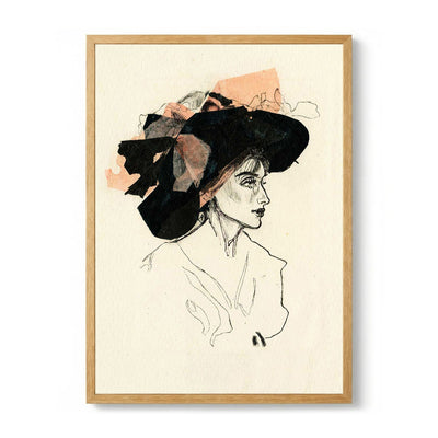 Woman In A Large Hat di Ute Rathmann