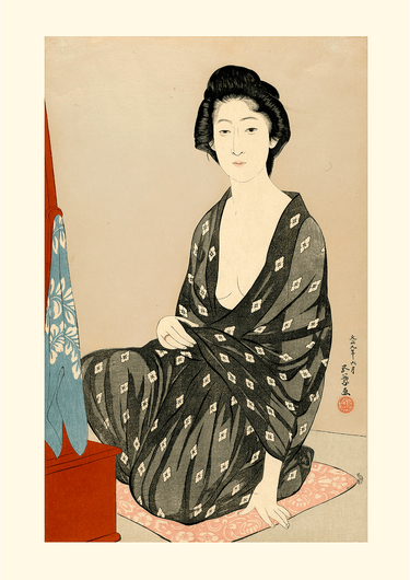 Woman in Summer Dress by Gōyo Hashiguchi - Kuriosis Fine Art GmbH