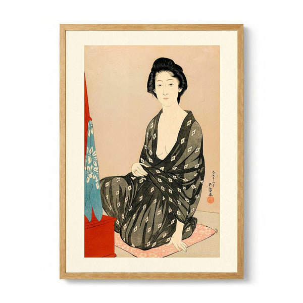Woman in Summer Dress by Gōyo Hashiguchi