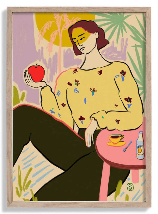 Woman With Apple de Sandra Poliakov