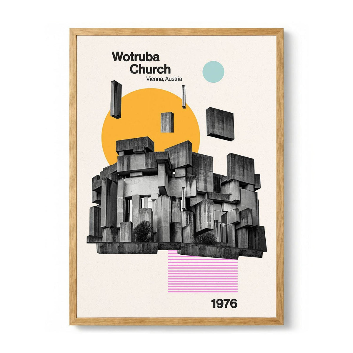 Wortruba Church von Nico Tracey - S - 29.7 x 42cm (A3) / Kunstdruckpapier