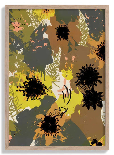 Yellow Ochre Florals door Uma Gokhale