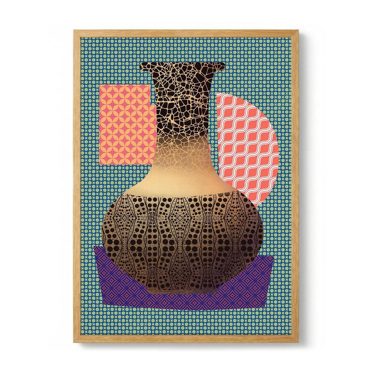 Yellow Vase and Purple Mat by Little Dean - S - 29.7 x 42cm (A3) / 225g Fine Art Paper
