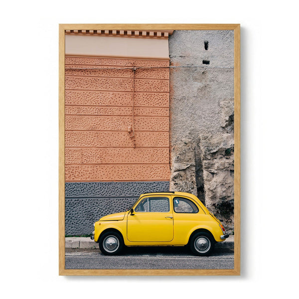 Yellow Vintage Street Car by Bethany Young