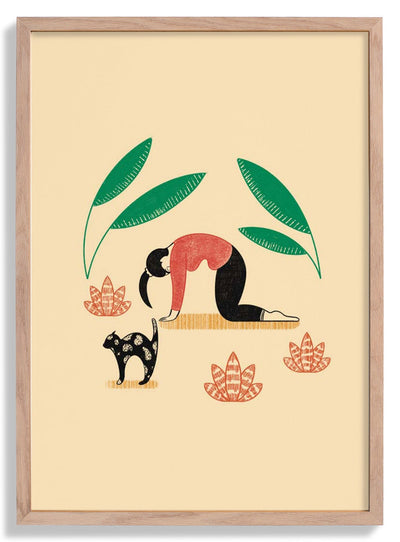 Yoga Cat Cow door Nicole Marra