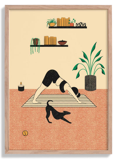 Yoga Downward Dog door Nicole Marra