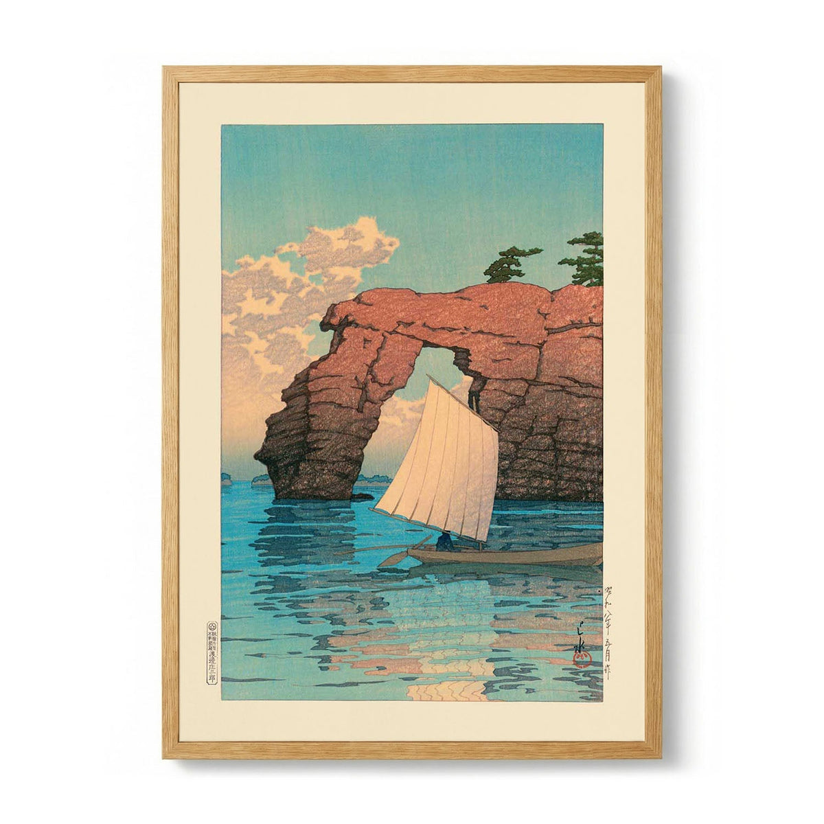 Zaimoku Island in Matsushima von Hasui - S - 29.7 x 42cm (A3) / Kunstdruckpapier