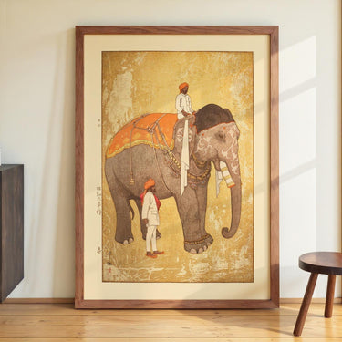 Zo Elephant 1931 by Hiroshi Yoshida - Kuriosis Fine Art GmbH