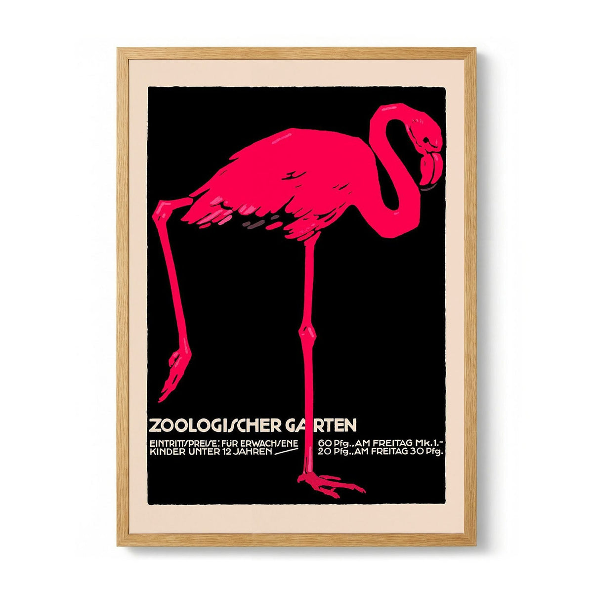Zoologischer Garten Flamingo - S - 29.7 x 42cm (A3) / 225g Fine Art Paper