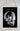Affiche d'art d'anatomie de crâne noir