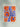 Póster de la exposición de arte Blumen Blue Orange Papiers Découpés