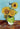 Vase mit drei Sonnenblumen Kunstdruck von Van Gogh