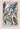 Papagaien ara et perroquet affiche vintage